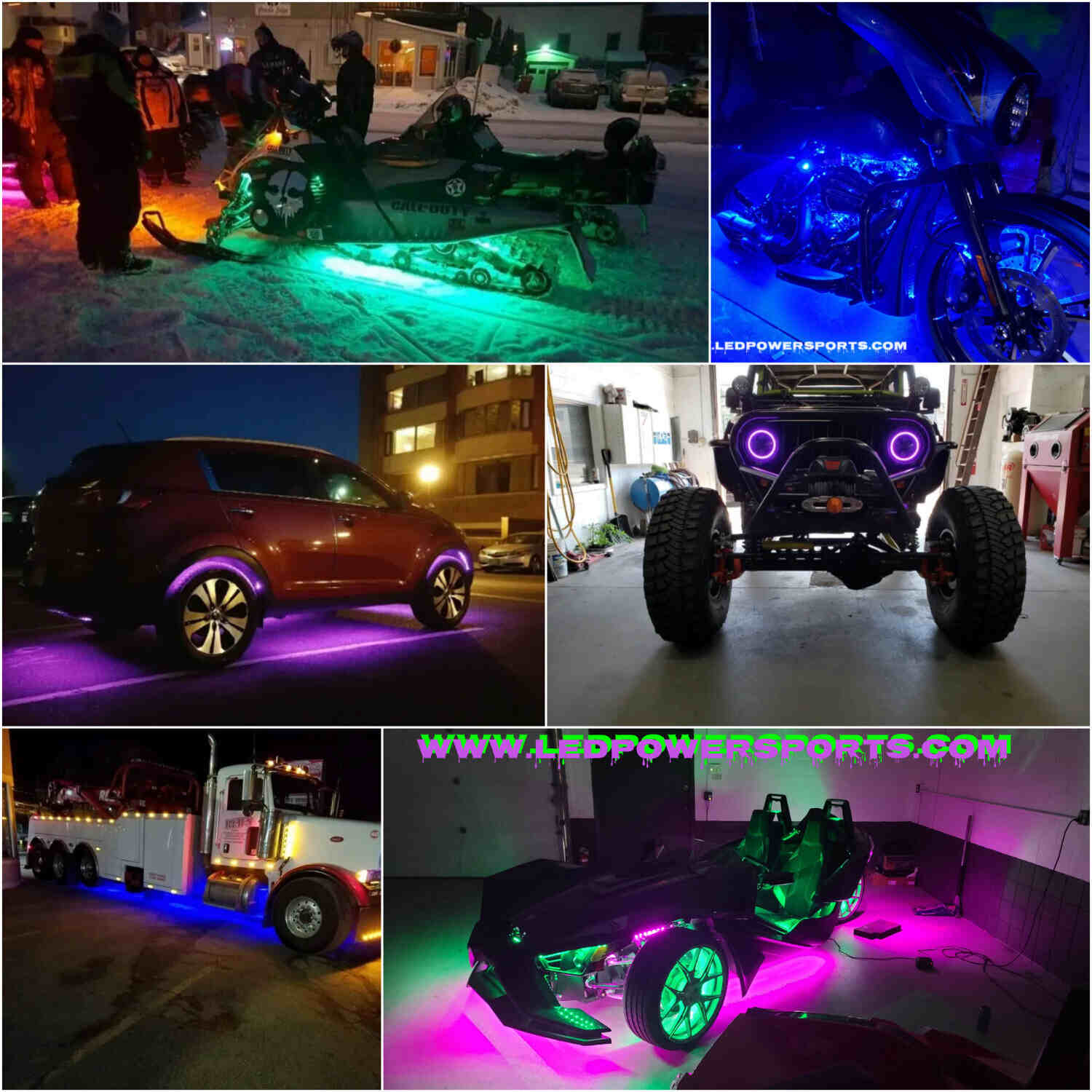 xkglow led lights installed by ledpowersports