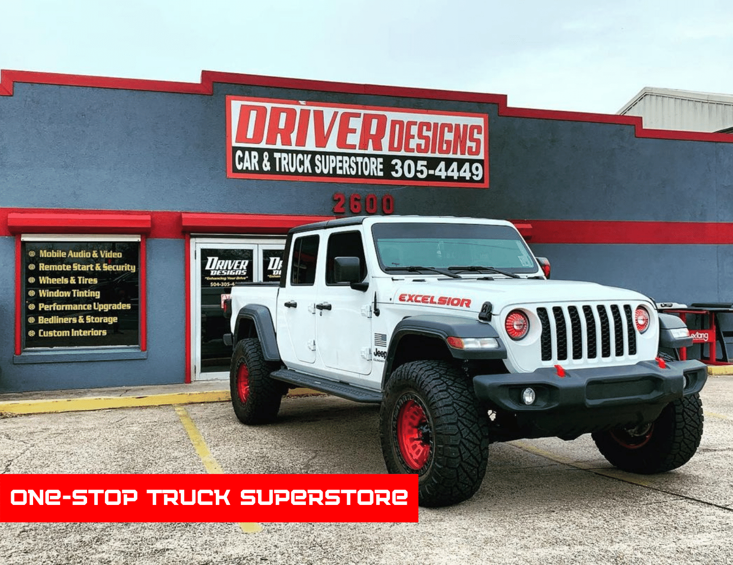 Jeep JT with XKGLOW LED Headlights at Driver Designs' store