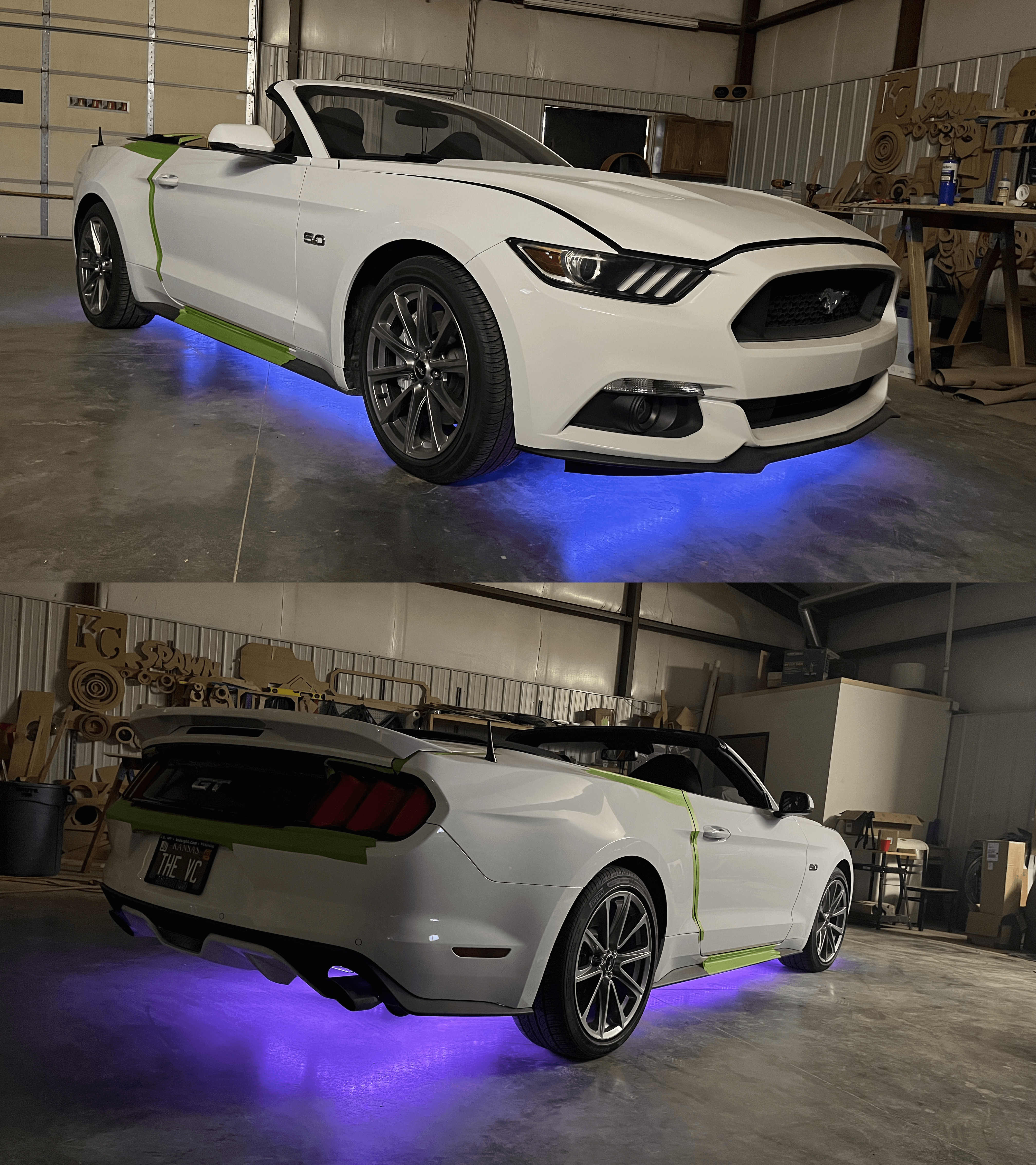 LED Underglow Lights on Mustang